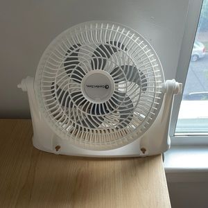White Table Fan